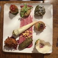 Vegan starters   at Prashad in Bradford