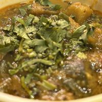 Renghan Methi Bataka (aubergine)  at Prashad in Bradford