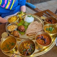 The thali at Prashad in Bradford