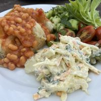 The classic jacket potato   at The Mayor's Cafe in Bedworth