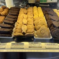 Some of the many amazing vegan desserts  at Giumella in Florence