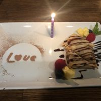 Banana Spring Rolls that I received as a birthday compliment! If I could I would just make all of my meals at H.O.P.E 😊 at H.O.P.E. in Studio City