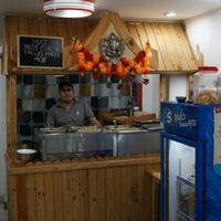 Food display at Guptaji Ki Kitchen in Bangkok