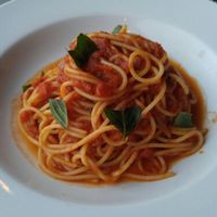 Spaghetti Marinara  at La Traviata in Puerto Vallarta