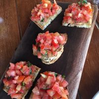 Bruschetta without cheese at La Traviata in Puerto Vallarta