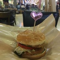 Burger with 2 patties!  at Pure Sue in Guangzhou