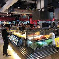 Location on the edge of the food court  at Chan-Pak in Bangkok