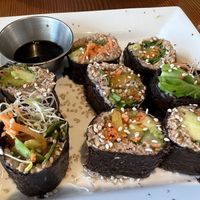 Raw sushi - unusual and delicious   at Eternal Abundance in Vancouver