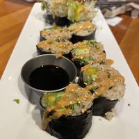 Spicy kimchi roll  at Eternal Abundance in Vancouver