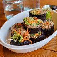 Miso walnut sushi at Eternal Abundance in Vancouver