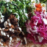 The food is so good! This burrito bowl filled me up! at Eternal Abundance in Vancouver