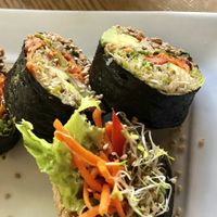 Nori rolls at Eternal Abundance in Vancouver