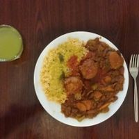 large vegan works plate at Hare Krishna Food For Life in Fortitude Valley