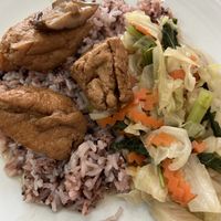 Tofu and veg with rice  #Veganuary at Faasai Vegetarian Food - ฟ้าใส อาหารเจ in Phitsanulok