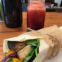 Teriyaki wrap!  at Waratah Organics in Upper Ferntree Gully