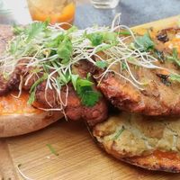 Falafel vegan burger at Le Bourgeon in Montpellier