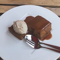 Sticky toffee cake at Bindicafe in Amersfoort