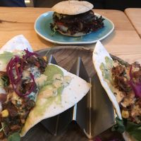 Tacos and burger at Bindicafe in Amersfoort