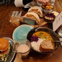 Hamburger, curry and tacos at Bindicafe in Amersfoort