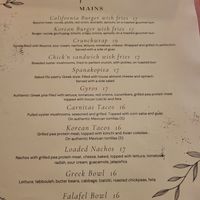 Menu at Bindicafe in Amersfoort