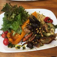 Vegan Plate at La Fonda in Montevideo