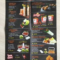 Menu as of Jul 19 at Cigköftem in Hamburg