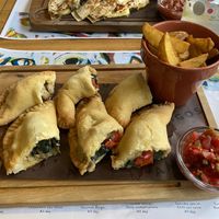 Vegan empanadas  at Amigos in Skopje