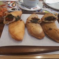 Vegan emapanadas at Amigos in Skopje