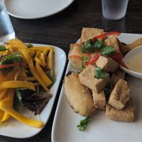 Mango salad (3.5/5) and tofu with eggplant (3/5) at Mango Thai and Pan-Asian Cuisine  in Kingston