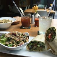 Wrap falafel humus at Nanoosh in Berlin