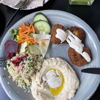 Falafel platter   at Nanoosh in Berlin