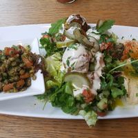 hummus & falafel platter ❤ at Nanoosh in Berlin