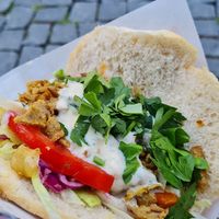 Vegan Döner with Seitan at Kervan in Konstanz