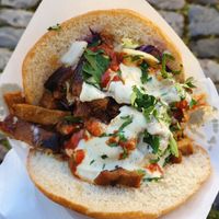 Lupin bean meat at Kervan in Konstanz