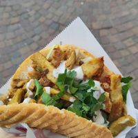 Lentil Gyros in Bread at Kervan in Konstanz