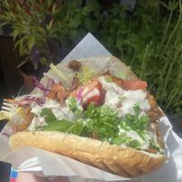 Planted-kebab in flatbread   at Kervan in Konstanz