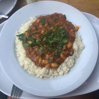 moroccan stew with couscous   at Market - Dizengoff in Tel Aviv
