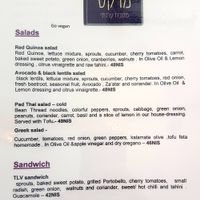 Menu at Market - Dizengoff in Tel Aviv