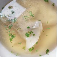 Dumpling in Clear Soup that comes with Wanton Mee $3 at Five Insights Hall 五观食堂 in Central Singapore