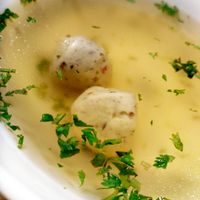 Clear Soup with 2 vegetarian fishball from Mushroom Noodle  at Five Insights Hall 五观食堂 in Central Singapore