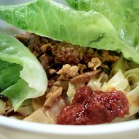 Mushroom Noodle (Mee Pok) at Five Insights Hall 五观食堂 in Central Singapore