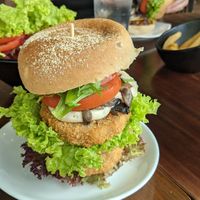 Lion Sky Tower (burger) at nomVnom Bistro - Clarke Quay in Central Singapore