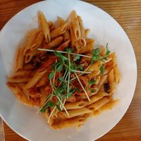 Pasta with tomato sauce and sausage at nomVnom Bistro - Clarke Quay in Central Singapore