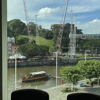 The view while you eat your food  at nomVnom Bistro - Clarke Quay in Central Singapore