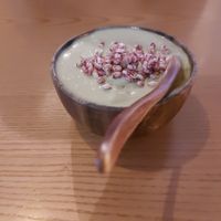 Soy avocado smoothie at nomVnom Bistro - Clarke Quay in Central Singapore