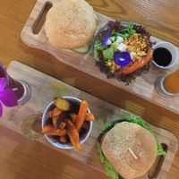 Rainbow salad, mixed potato chips at nomVnom Bistro - Clarke Quay in Central Singapore