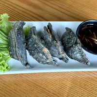 Charcoal gyoza  at nomVnom Bistro - Clarke Quay in Central Singapore