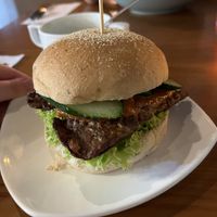 Satay burger   at nomVnom Bistro - Clarke Quay in Central Singapore