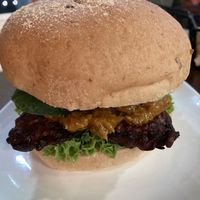 Rendang curry burger  at nomVnom Bistro - Clarke Quay in Central Singapore
