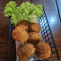 Mushroom fritters at nomVnom Bistro - Clarke Quay in Central Singapore